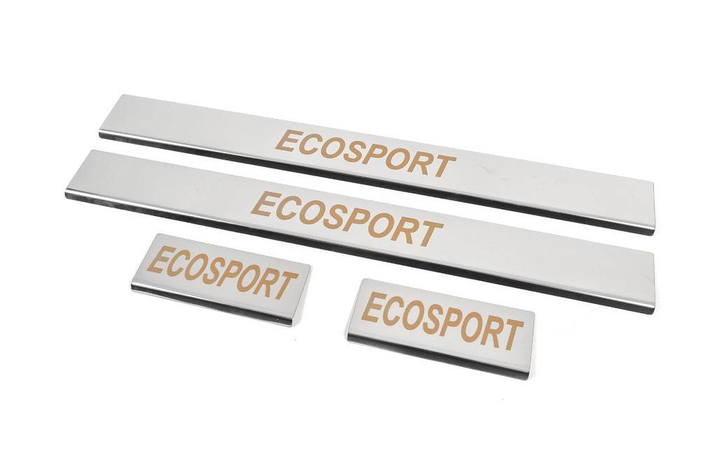 Carmos sill plates (4 pcs., stainless steel) for Ford Ecosport - Reelken Auto