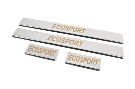 Carmos sill plates (4 pcs., stainless steel) for Ford Ecosport - Reelken Auto