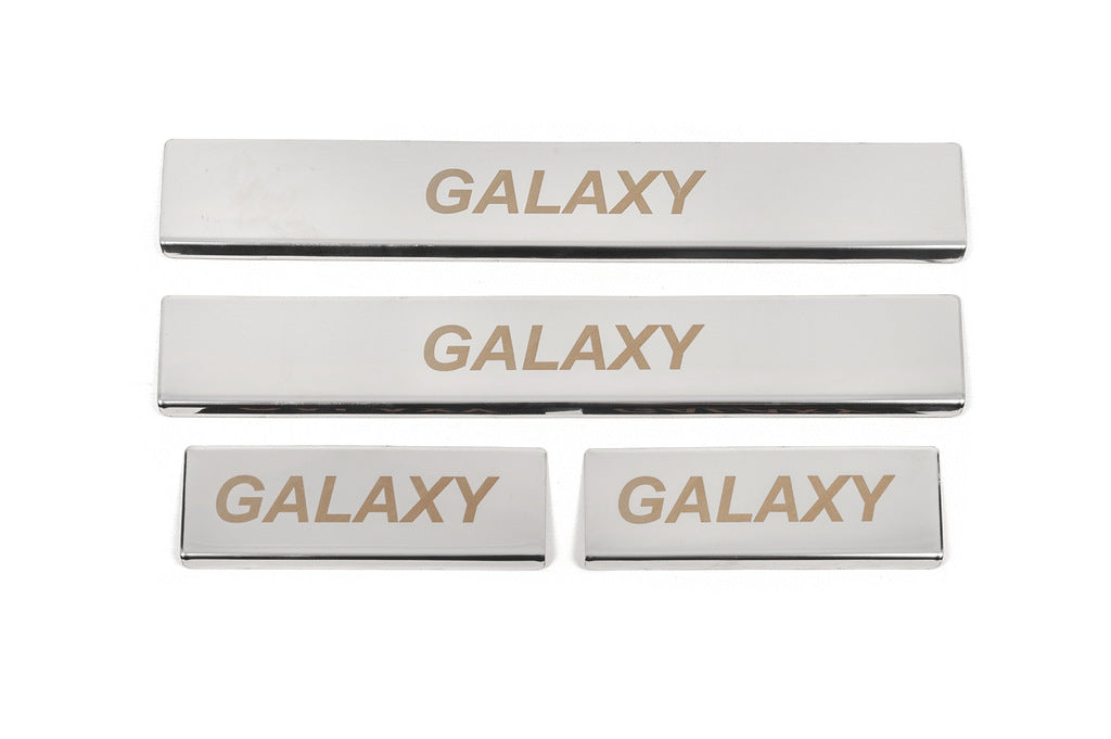 Door Sill Protectors Carmos Stainless Steel 4 pcs for Ford Galaxy 2015- - image 1