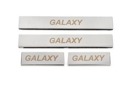 Door Sill Protectors Carmos Stainless Steel 4 pcs for Ford Galaxy 2015- - image 1