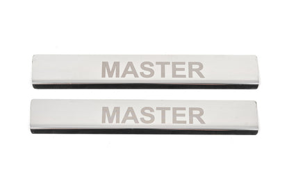Door Sill Protectors V4 (2 pcs, Stainless Steel) for Renault Master 2011-2023 - image 1