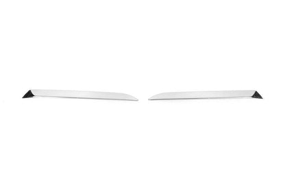 Corners on the front bumper (2 pieces, stainless steel) for Skoda Kamiq - Reelken Auto