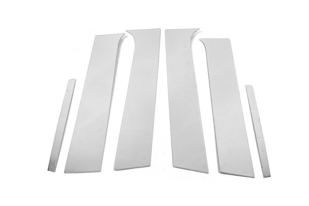 Door pillar moldings (6 pieces, stainless steel) for Opel Mokka 2012-2021 - Reelken Auto