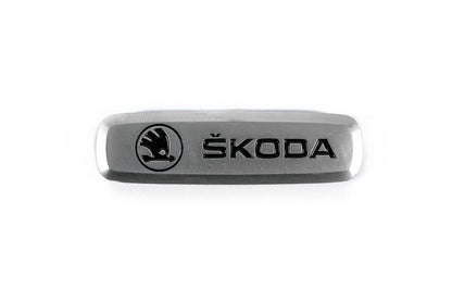 Aluminum nameplate for mats (1pc) for Skoda - image 2