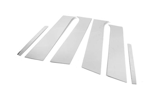 Door pillar moldings (6 pieces, stainless steel) for Opel Mokka 2012-2021 - Reelken Auto