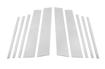 Stainless Steel Door Pillar Trim (10 pcs) for Volkswagen Tiguan 2016-2023 - image 2