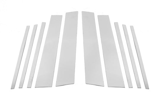 Stainless Steel Door Pillar Trim (10 pcs) for Volkswagen Tiguan 2016-2023 - image 2