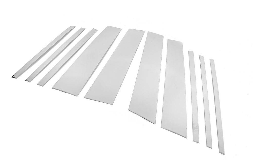 Door jamb moldings (10 pcs., stainless steel) for Volkswagen Tiguan 2016-2023 - Reelken Auto
