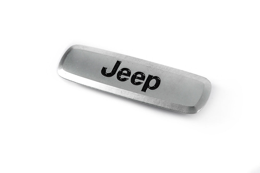 Aluminum nameplate for mats (1pc) for Jeep - image 1