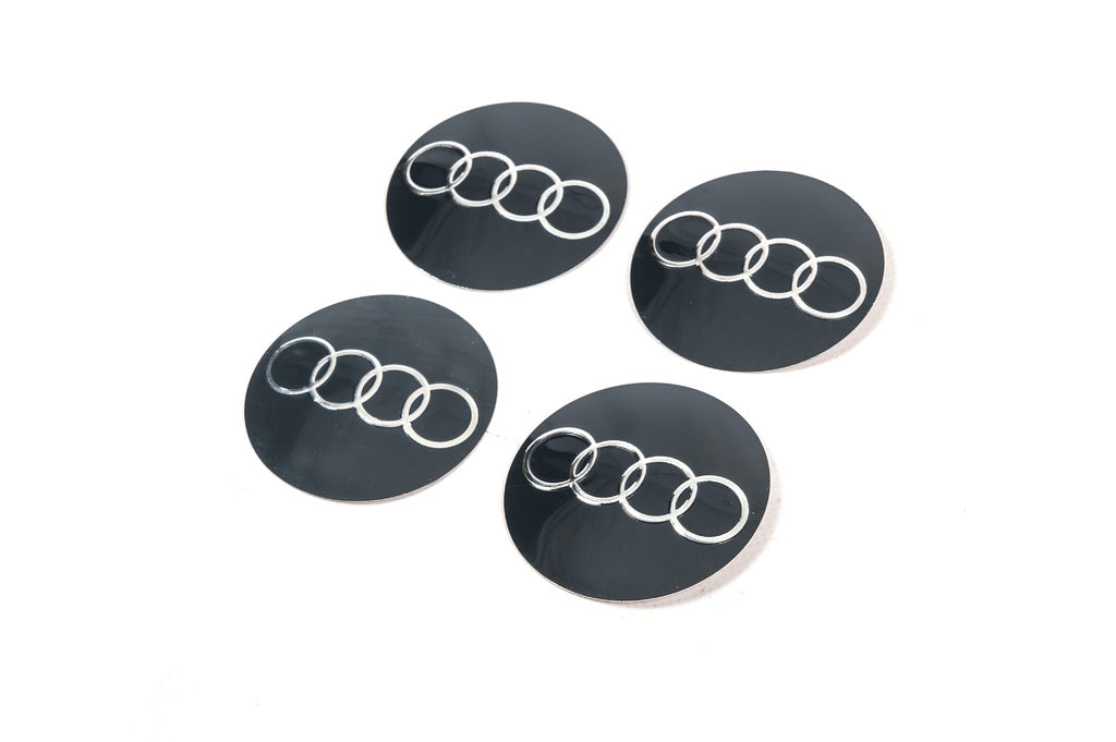 Stickers for wheel center caps 65mm (4pcs) for Audi - image 1