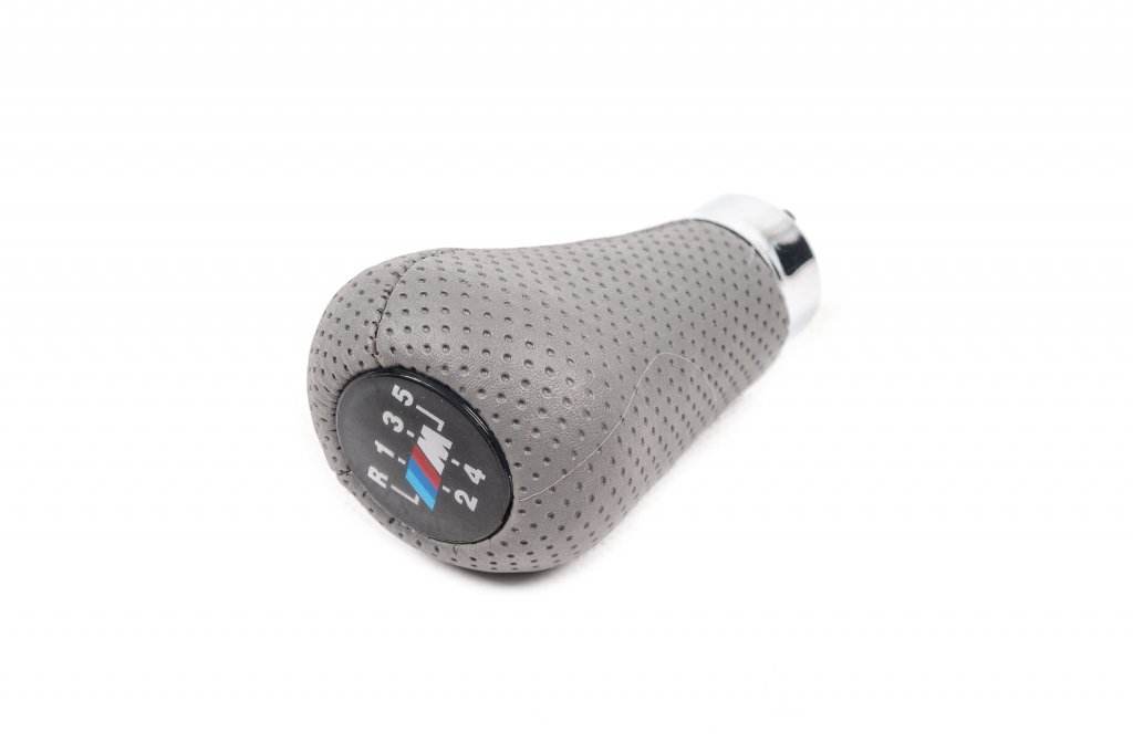 OEM gear knob (leatherette, gray perforation) for BMW 3 series E-36 1990-2000 - Reelken Auto