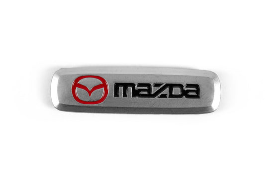 Aluminum nameplate for mats (1pc) for Mazda - image 2