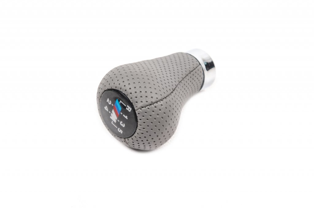 Gear Shift Knob OEM (leatherette, gray perforation) for BMW 3 Series E36 1990-2000 - image 2