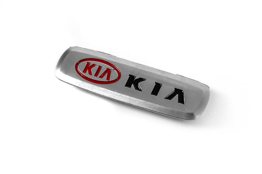 Aluminum nameplate for mats (1pc) for KIA - image 1