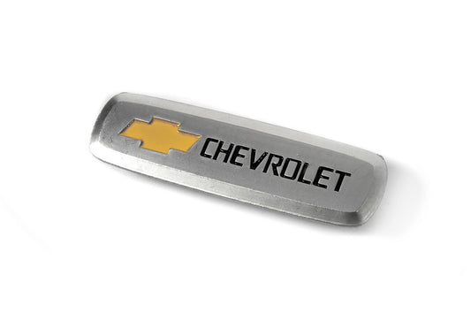 Aluminum nameplate for mats (1pc) for Chevrolet - image 1