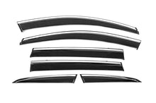 Window Deflectors with Chrome Trim Niken Luxury (6 pcs) for Honda CRV 2017-2022 - image 1