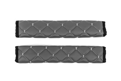 Seat Belt Pads ECO (2 pcs, Grey with Grey Stitching) - image 5