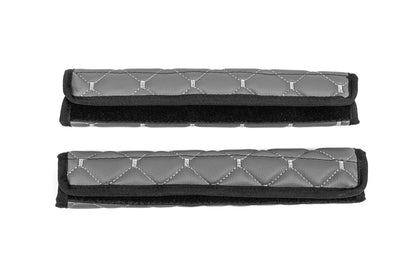 Seat Belt Pads ECO (2 pcs, Grey with Grey Stitching) - image 7