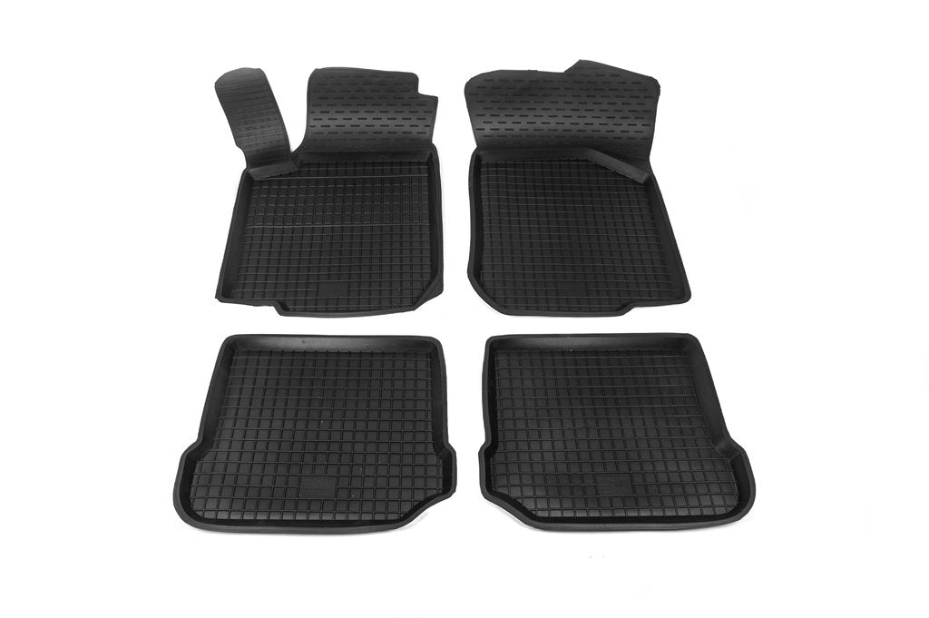 Rubber floor mats with edge (4 pcs, Polytep) for Volkswagen Golf 4 1997-2006 - image 3