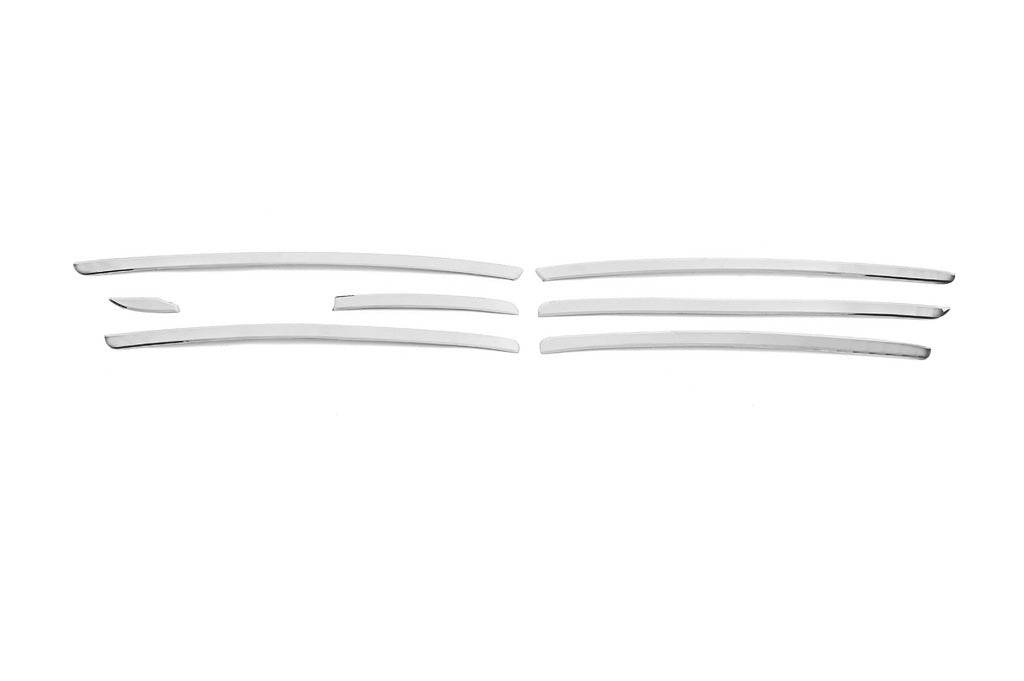 Internal door linings (stainless steel, 7 pcs) Carmos for Geely Emgrand X7 - Reelken Auto