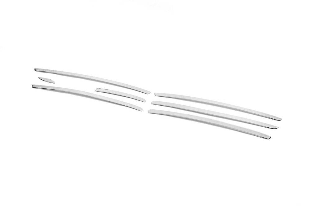 Internal door linings (stainless steel, 7 pcs) Carmos for Geely Emgrand X7 - Reelken Auto