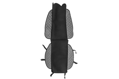 Car Seat Cover ECO and Fabric (1 pc, Grey with grey stitching + fabric) - image 8