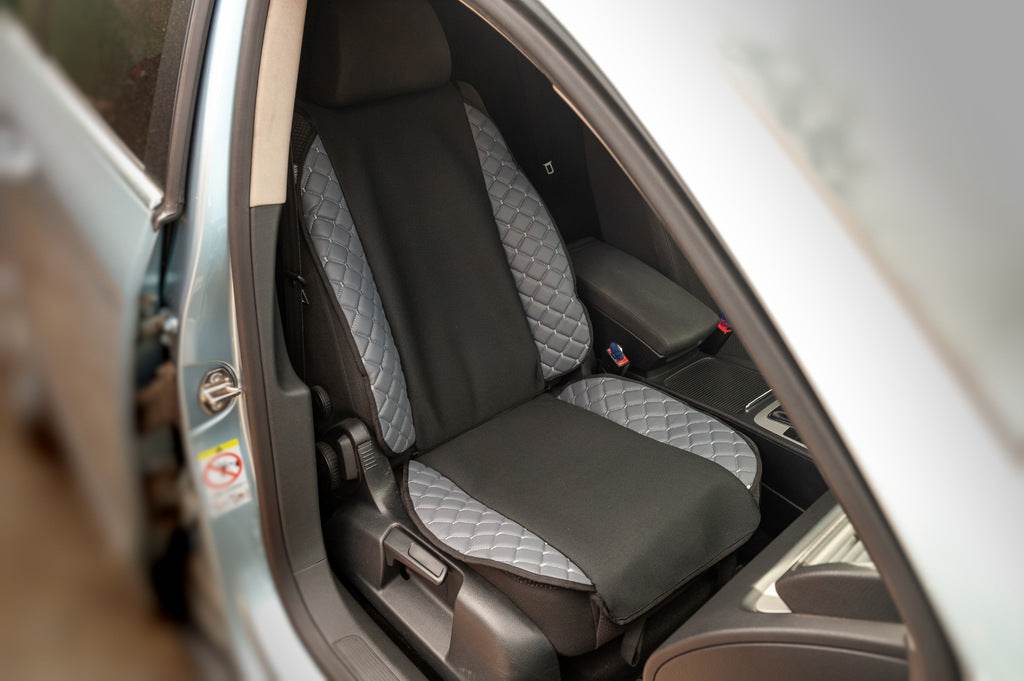 ECO seat cover and fabric (1 pc, Gray with gray thread + fabric) - Reelken Auto