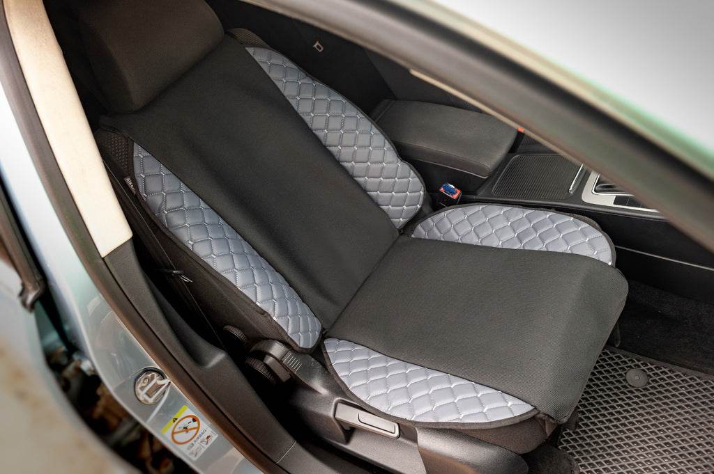 ECO seat cover and fabric (1 pc, Gray with gray thread + fabric) - Reelken Auto