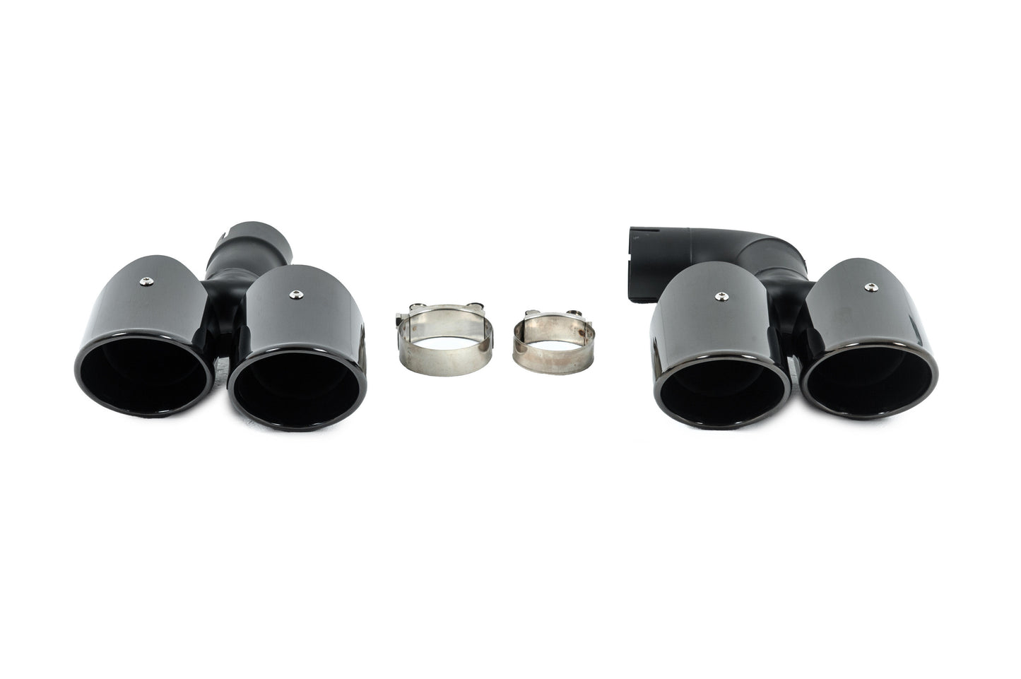 Black exhaust tips in X3M F97 style (V1) for BMW X3 G01 2018- - image 1