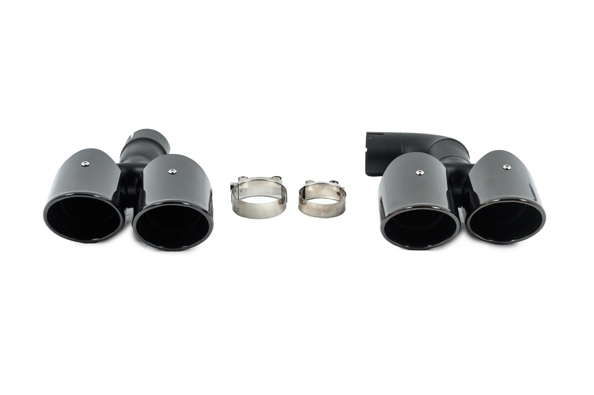 Black exhaust tips in X3M F97 style (V1) for BMW X3 G01 2018- - image 1