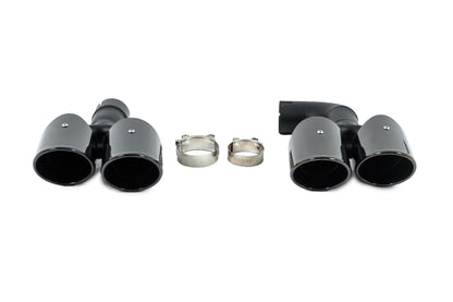 Black exhaust tips in X3M F97 style (V1) for BMW X3 G01 2018- - image 1