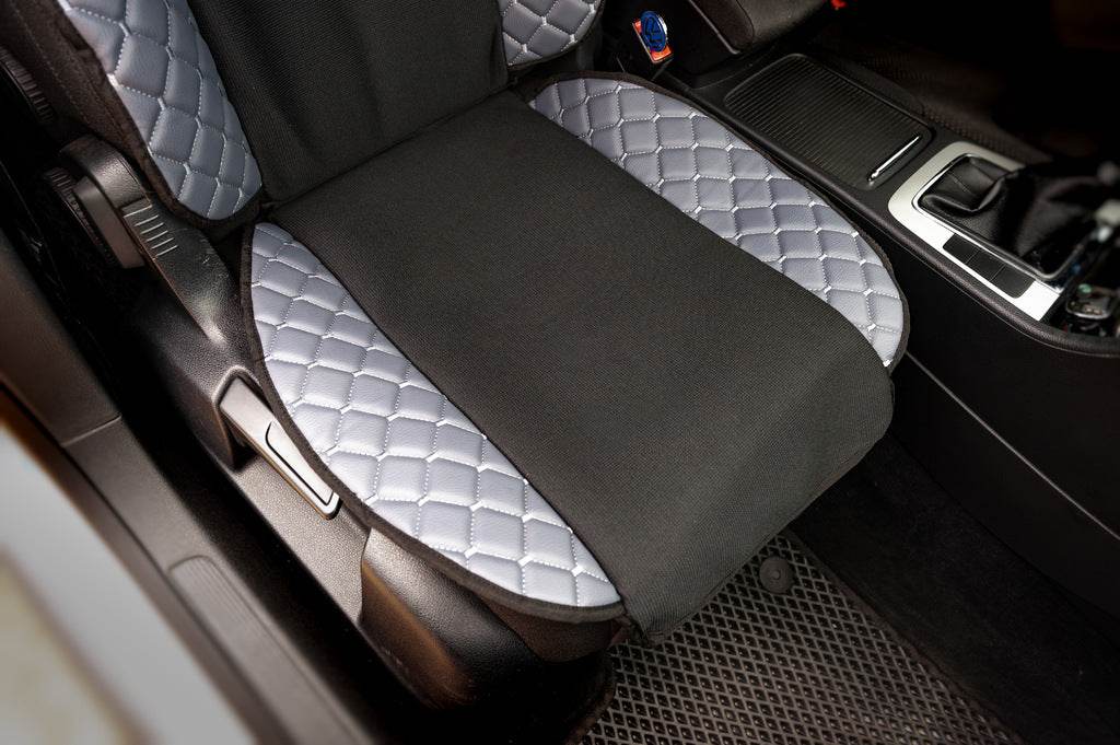 ECO seat cover and fabric (1 pc, Gray with gray thread + fabric) - Reelken Auto