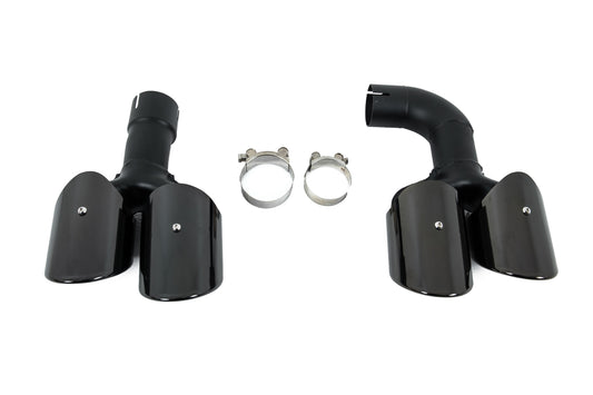 Black exhaust tips in X3M F97 style (V1) for BMW X3 G01 2018- - image 2