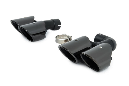 Black exhaust tips in X3M F97 style (V1) for BMW X3 G01 2018- - image 3