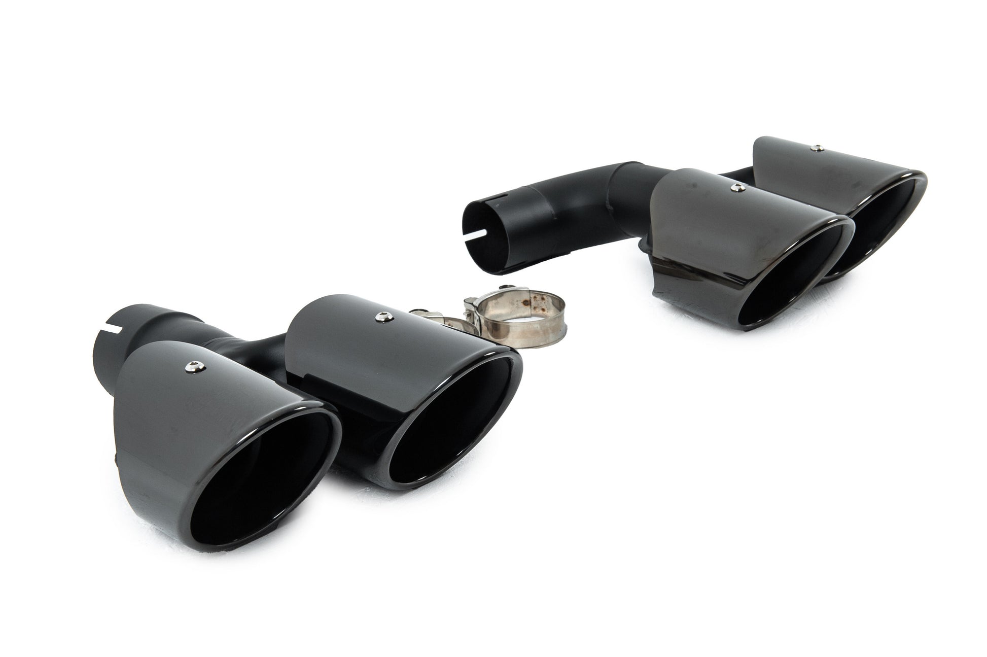 Black exhaust tips in X3M F97 style (V1) for BMW X3 G01 2018- - image 4