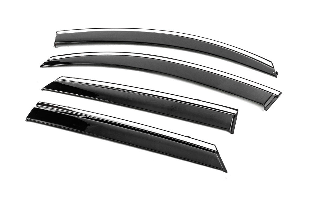 Window Deflectors with Chrome Trim Niken Luxury (4 pcs) for Hyundai Tucson TL 2016-2021 - image 4