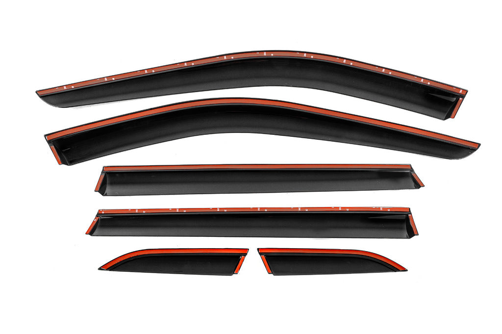 Window Deflectors with Chrome Trim Niken Luxury (6 pcs) for Honda CRV 2022- - image 3