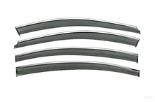 Window Deflectors with Chrome Trim Niken Luxury (SD, 4 pcs) for Chevrolet Cruze 2009-2015 - image 1