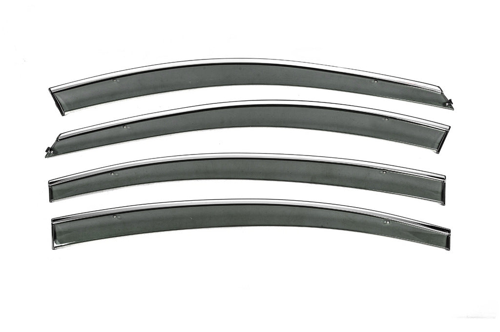 Window Deflectors with Chrome Trim Niken Luxury (SD, 4 pcs) for Chevrolet Cruze 2009-2015 - image 1