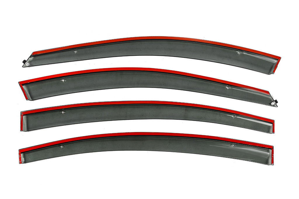 Window Deflectors with Chrome Trim Niken Luxury (SD, 4 pcs) for Chevrolet Cruze 2009-2015 - image 3