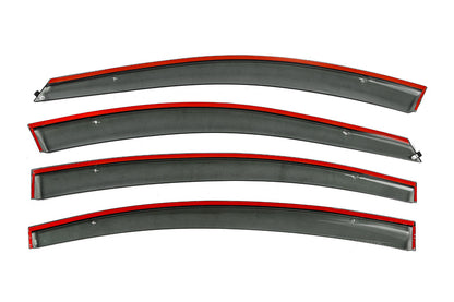 Window Deflectors with Chrome Trim Niken Luxury (SD, 4 pcs) for Chevrolet Cruze 2009-2015 - image 3