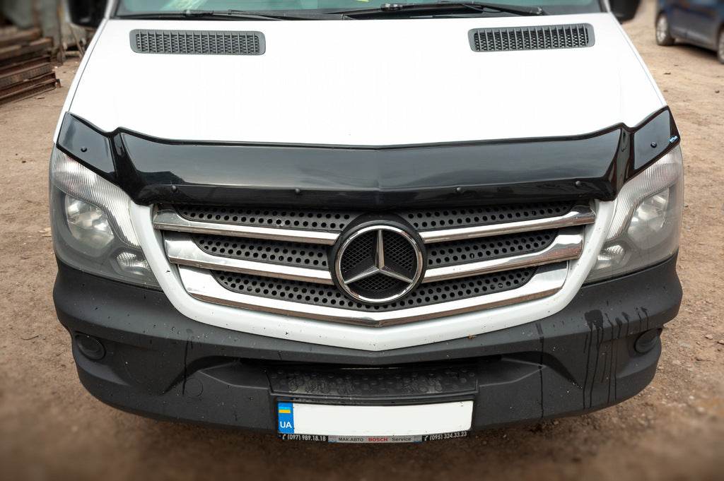 The hood deflector 2013+ (V1, EuroCap) for Mercedes Sprinter W906 2006-2018 - Reelken Auto