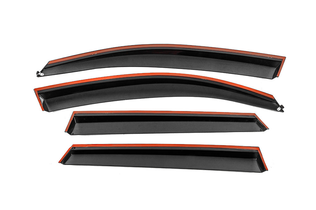 Window Deflectors with Chrome Trim Niken Luxury (4 pcs) for Audi Q5 2008-2017 - image 5