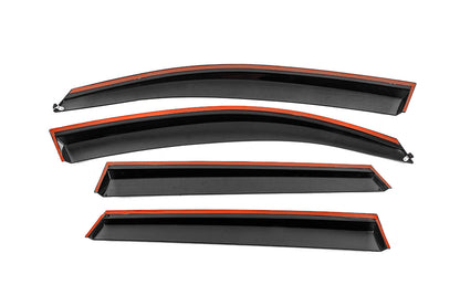 Window Deflectors with Chrome Trim Niken Luxury (4 pcs) for Audi Q5 2008-2017 - image 5