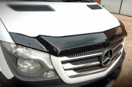 The hood deflector 2013+ (V1, EuroCap) for Mercedes Sprinter W906 2006-2018 - Reelken Auto