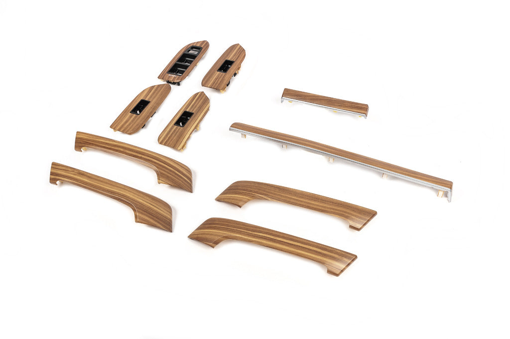 Set of wood trim inserts (light) for Toyota Land Cruiser Prado 150 2009-2023 - image 2