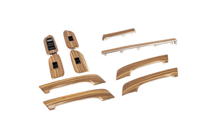 Set of wood trim inserts (light) for Toyota Land Cruiser Prado 150 2009-2023 - image 3