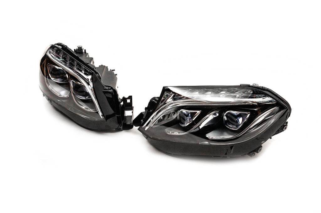 Headlights Europe for GLS (2 pcs., China) for Mercedes GL/GLS class X166 - Reelken Auto