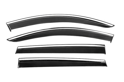 Niken Luxury chrome windbreakers (4 pcs) for Hyundai Santa Fe 4 2018-2023 - image 1