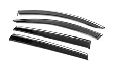 Window Deflectors with Chrome Trim Niken Luxury (4 pcs) for Hyundai Santa Fe 4 2018-2023 - image 2